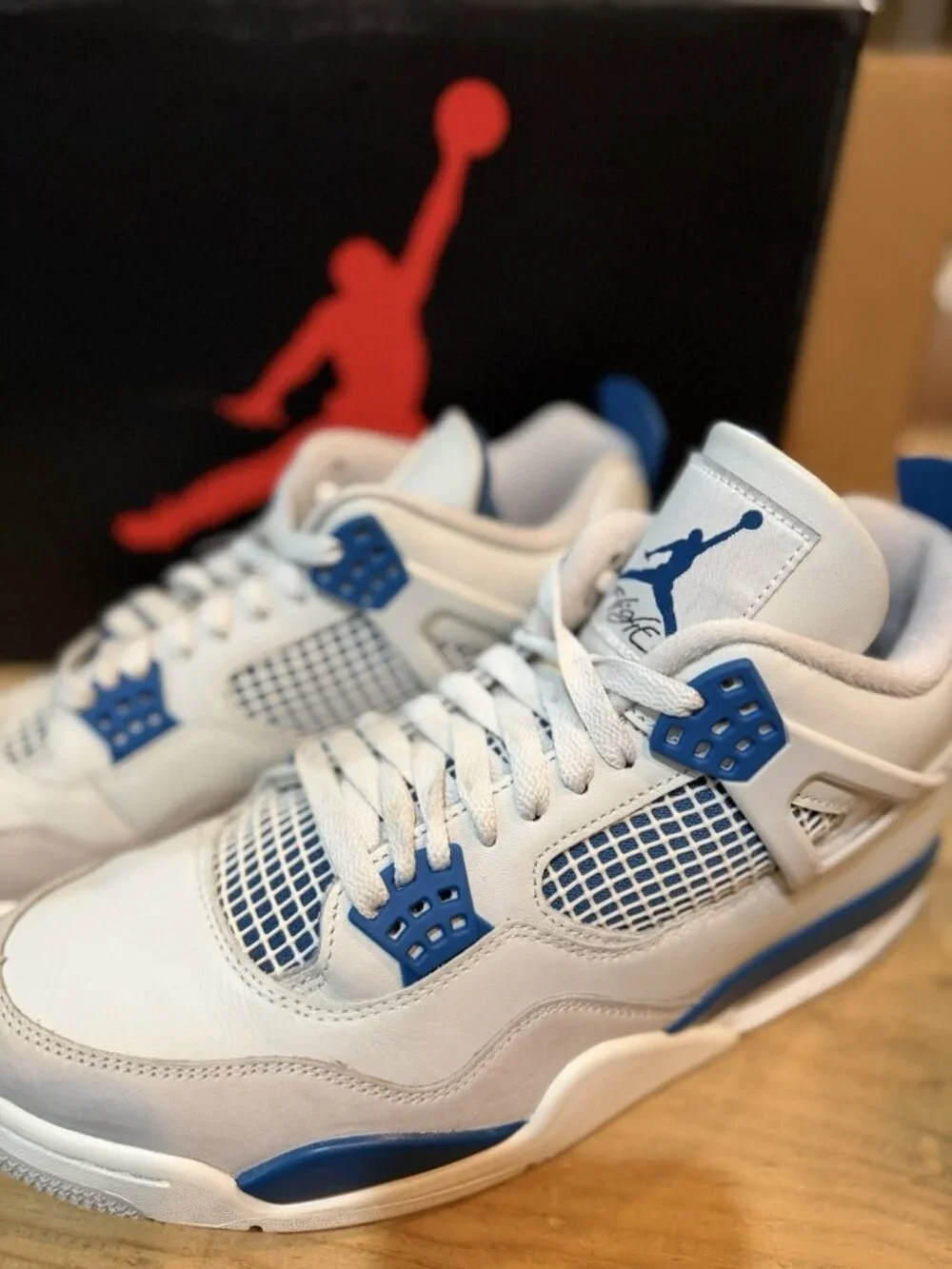 New Air Jordan 4 Military Blue 2024 Sneakers  FV5029-141 Men’s Size 11